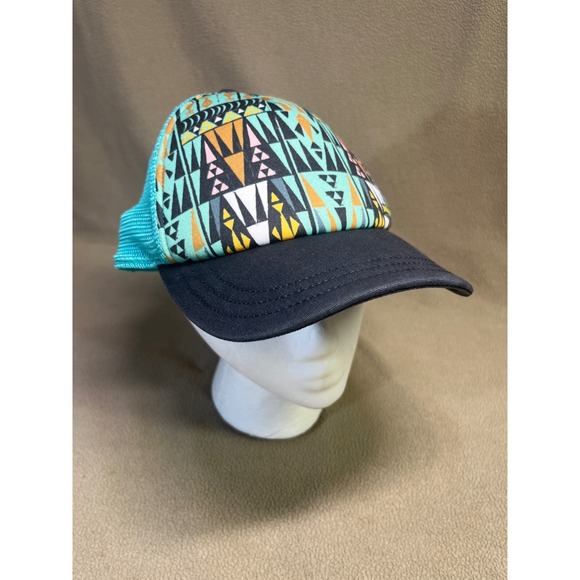 Patagonia Other - Patagonia Duckbill‎ Trucker Hat Teal Geometric Tribal Mesh Snapback Cap ALL